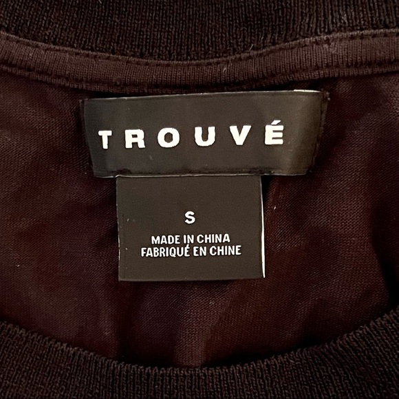 Trouve Tank Top Blue Stripes Size S - Picture 3 of 4